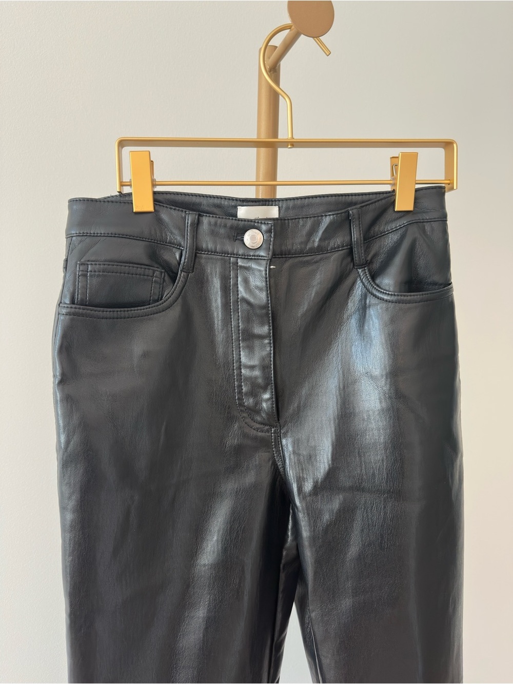 Aritzia Wilfred Melina Vegan Leather Pants Black Size 4